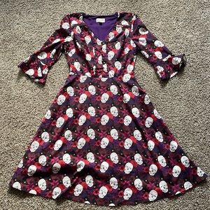 Lindy Bop Skulls & Flowers Dress